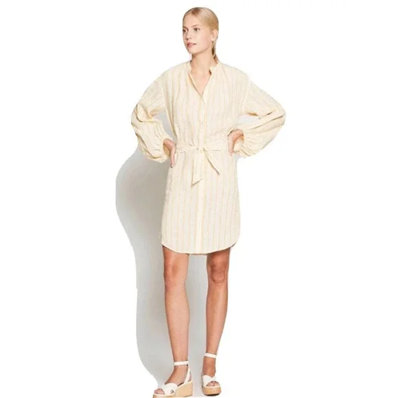 Joie | Dresses | Joie X Revolve Beatrissa Linen Long Sleeve Dress Sz Small  Retail 278 | Poshmark